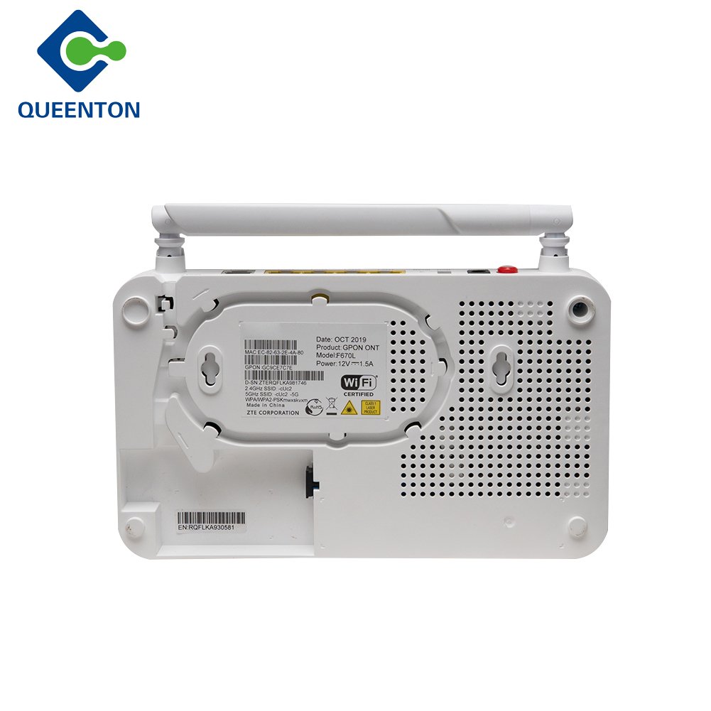 FTTH Router Modem F670L,AC Wifi Dubal Band Gpon ONU, F670L 4GE 1POTS 5G WIFI ONT With English Version
